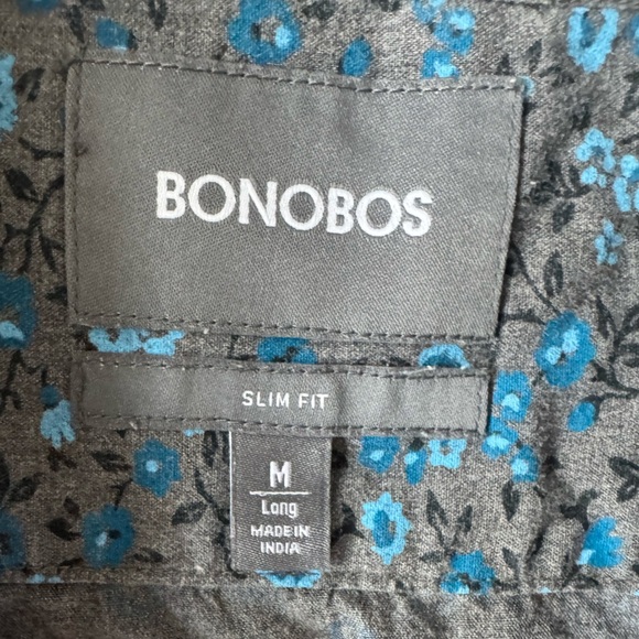 Bonobos Men’s Button Down Long Sleeve Shirt Floral SZ M Long Sleeve - Picture 6 of 10